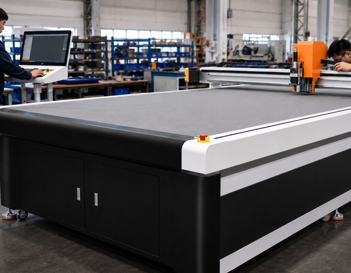 DXOVO checks machine assembly, motion accuracy, tool operation, vacuum performance and application results before shipment so each cutting system is prepared for stable production.